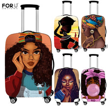 Load image into Gallery viewer, Melanin Queen Luggage Cover Designs