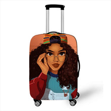 Load image into Gallery viewer, Melanin Queen Luggage Cover Designs