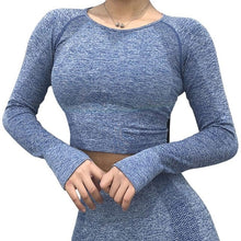 Load image into Gallery viewer, 2 Piece Seamless Long Sleeve Fitness  SOLD AS SEPERATE PIECES