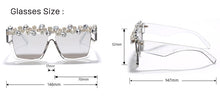Load image into Gallery viewer, 'Excuse Me' Oversized Jeweled Sunglasses