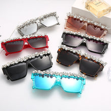 Load image into Gallery viewer, 'Excuse Me' Oversized Jeweled Sunglasses