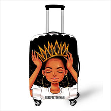 Load image into Gallery viewer, Melanin Queen Luggage Cover Designs
