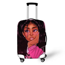 Load image into Gallery viewer, Melanin Queen Luggage Cover Designs
