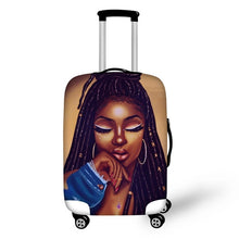 Load image into Gallery viewer, Melanin Queen Luggage Cover Designs
