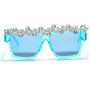 'Excuse Me' Oversized Jeweled Sunglasses