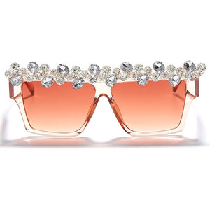 'Excuse Me' Oversized Jeweled Sunglasses