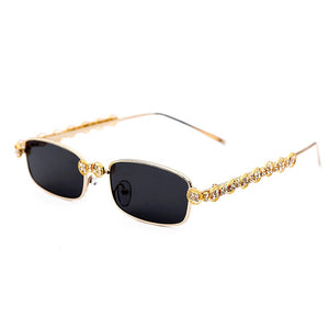 'G' Rectangle fFrame Vintage Sunglasses